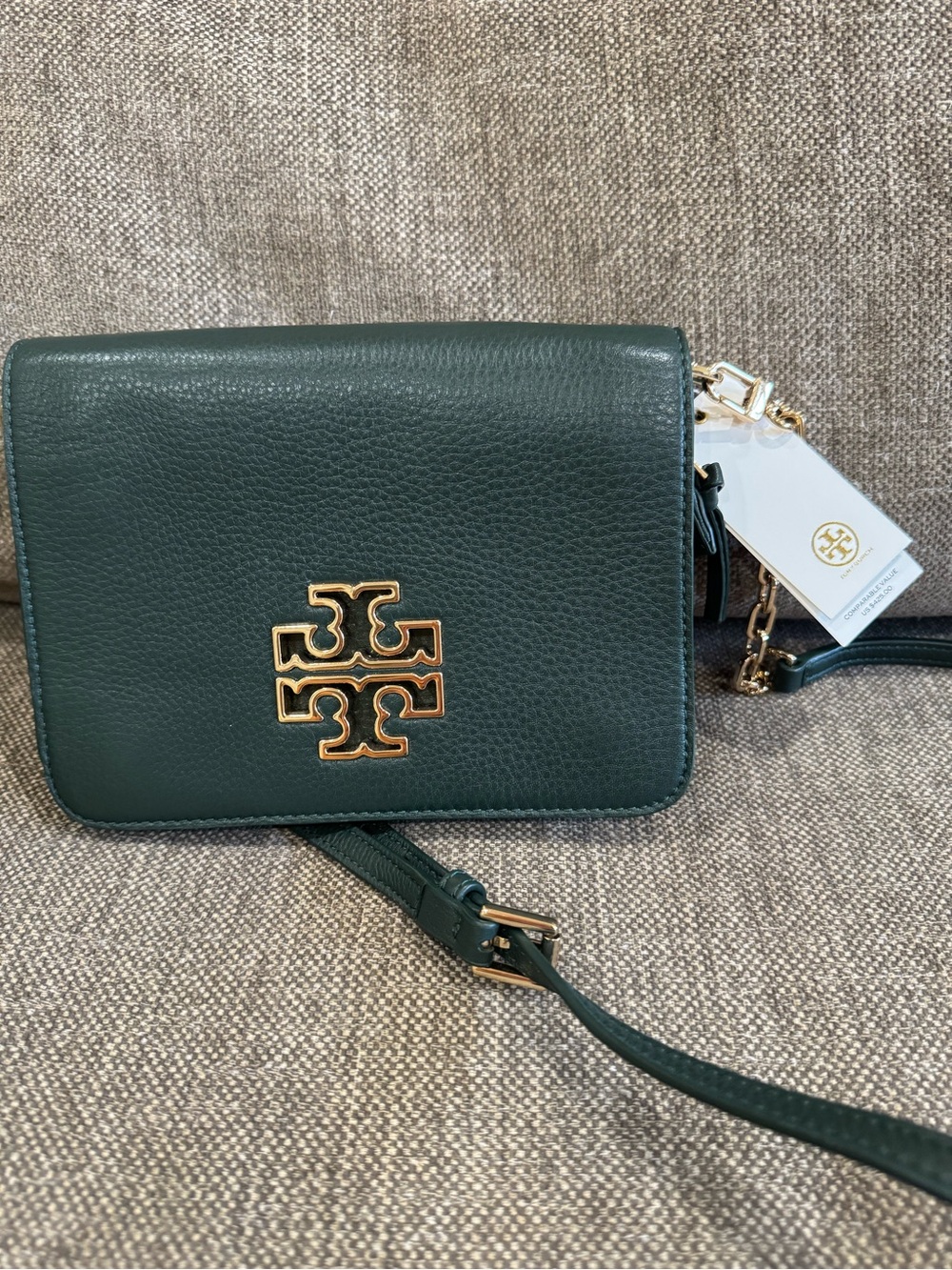 NWT. Tory Burch Britten Combo Crossbody